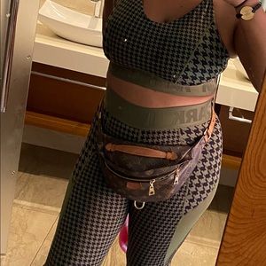 Ivy park army green houndstooth 3 piece outfit will sell separately